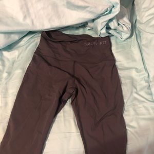 grey nasty fit leggings by nastassia ponomarenko